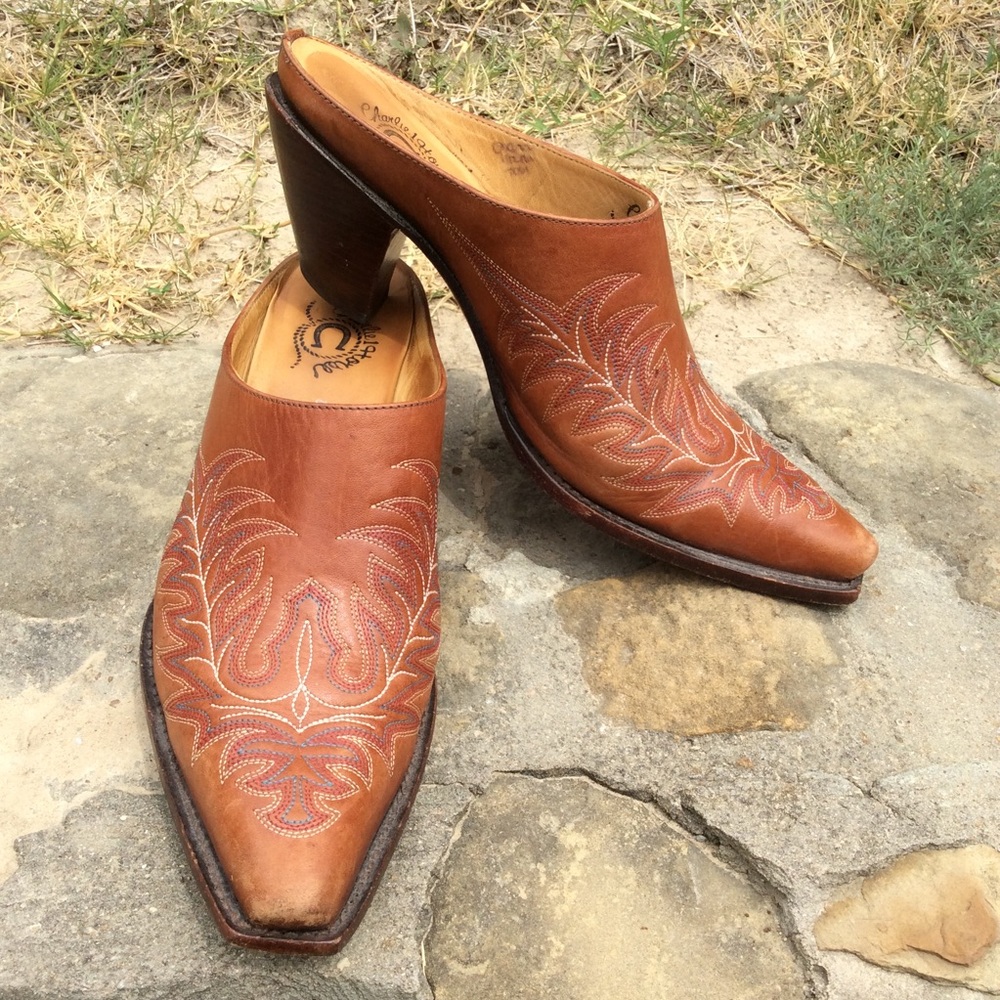 CHARLIE 1 HORSE POINTED TOE SLIPON WESTERN BOOTS